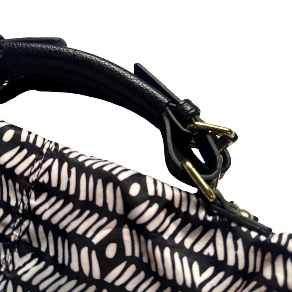 Steven Brand Black & White Herringbone Boho Tote Bag - Picture 6 of 9